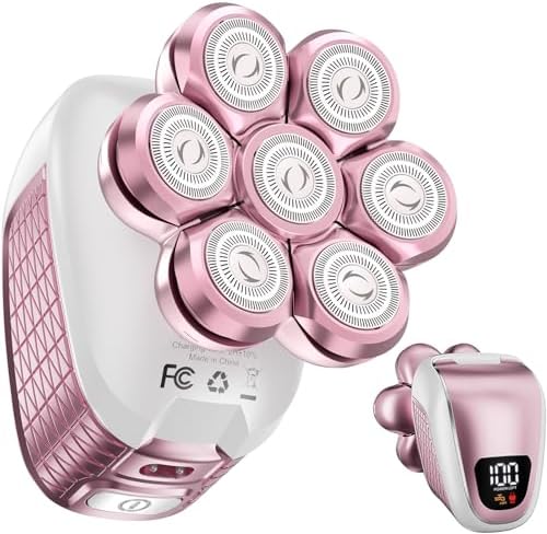 Electric Razors for Women Legs: 5-in-1 Rechargeable Body Shaver - Waterproof Wet Dry Hair Remover - Trimmer for Lady Face Underarms Public Men