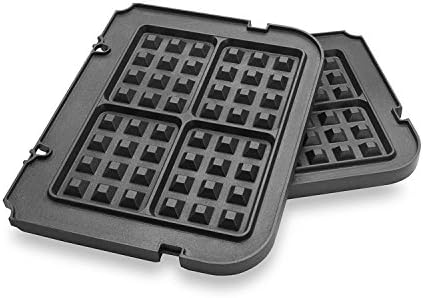 Waffle Plates Only for Cuisinart Griddler GR-4N, GR-5B, GR-6 and GRID-8N Series, Nonstick Coating Baking Waffle Plates by Gvode