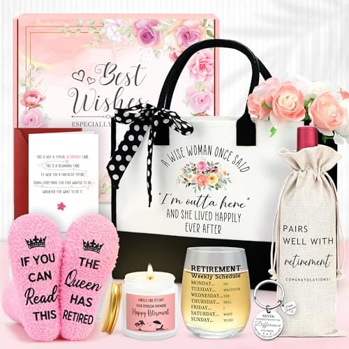 Retirement Gift for Woman Happy Retirement Gifts for Women 2025 Cool Retired Gifts for Women Coworker Teacher Nurse Friend Boss Mom Grandma Retirees Doctor