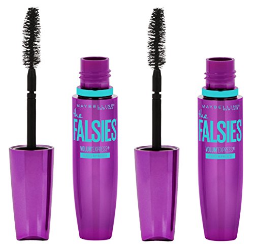 Maybelline Volum' Express Falsies Volumizing Waterproof Mascara, Very Black, 2 Count