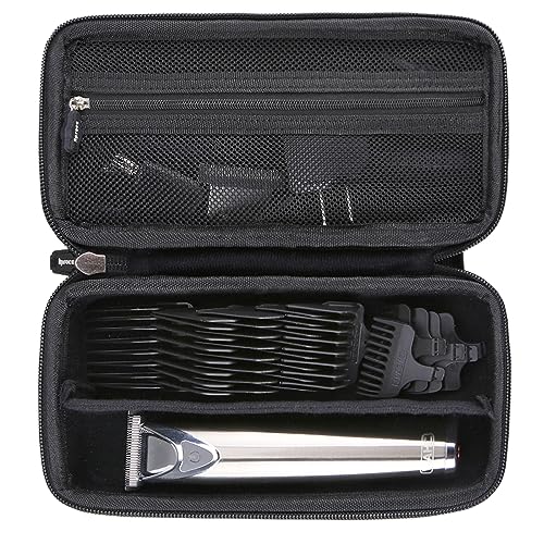 Aproca Hard Travel Storage Case,for Wahl Clipper Stainless Steel Lithium Ion Plus Beard Trimmer Hair Clippers Shavers 9818 / Braun MGK3060 Men's Beard Trimmer (Black)