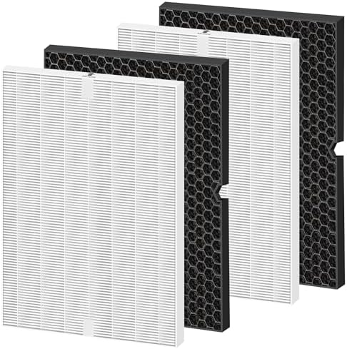 116130 Replacement Filter H for Winix 5500-2 5510 5520 Am80 Plasmawave Air Purifier True HEPA Carbon Filter,2 Set