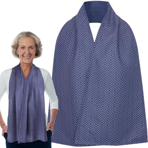 Adult Bib Scarf - Dignified Alternative to Bibs | Washable and Reusable Clothing Protectors for Eating