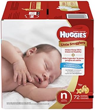 Huggies Little Snugglers Baby Diapers Size Newborn, 72ct