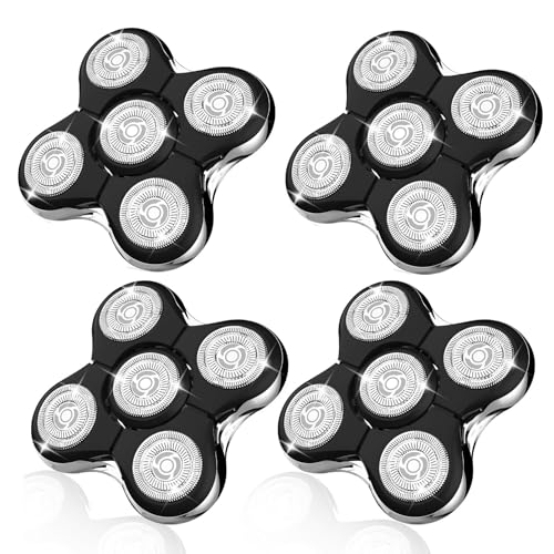 Balder Pro Shaver Peplacement Heads for Remington Balder Pro Head Shaver Model XR7000/XR1500/XR1501 Electric Shaving for Bald Men,4 Pack