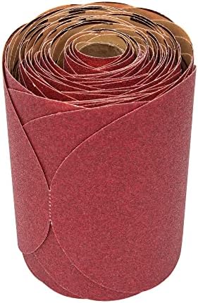 3M Stikit Red Abrasive Sanding Discs, 01113, No Hole, 6 in, 150+ Grade, Pack of 100 Discs, for Auto Sanding, Primer Sanding, E-Coat Sanding, P150