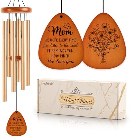 Gifts for Mom, Moms Wind Chimes, Mother’s Day Best Gift for Mom, Mother Birthday Gift from Daughter Son, Love Reminder Gifts for Birthday Thanksgiving Christmas, Large-36''