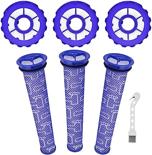 Artraise Filter Kits for Dyson DC40 Filter Replacement,3 pcs HEPA Post-Motor Filter & 3pcs Pre-Motor Filter, Compatible with Dyson DC40 Vacuums Replaces Part # 923587-02 & 922676-01