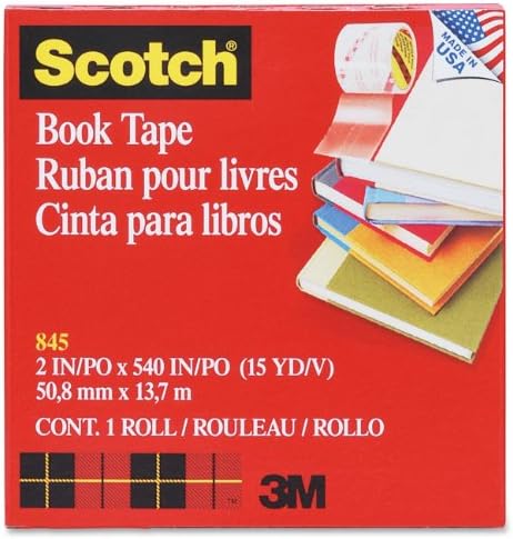 6 Pack 3M COMPANY BOOK TAPE 2 X 15 YDS