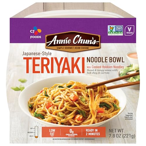Annie Chun's Noodle Bowl, Japanese-Style Teriyaki, Non GMO, Vegan, 7.8 Oz (Pack of 6)