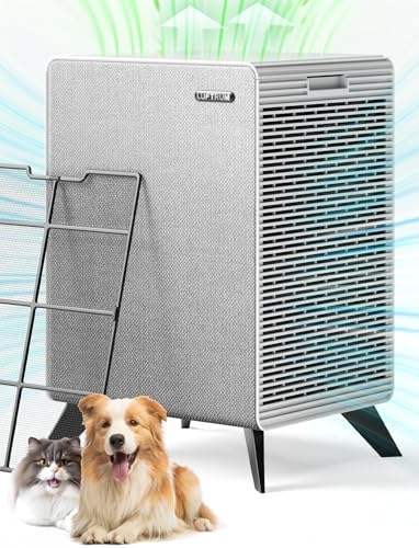 Air Purifiers for Home Large Room Up to 2250 ft² - Remove 99% of Smoke Allergies Pet Dander Odor - Dual 3-Stage Filter of Washable Filter and with AQI, Auto Mode, Sleep Mode