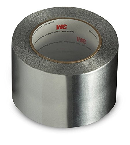 3M Aluminum Foil Tape 3380, Silver, 72 mm x 45 m, 3.25 mil