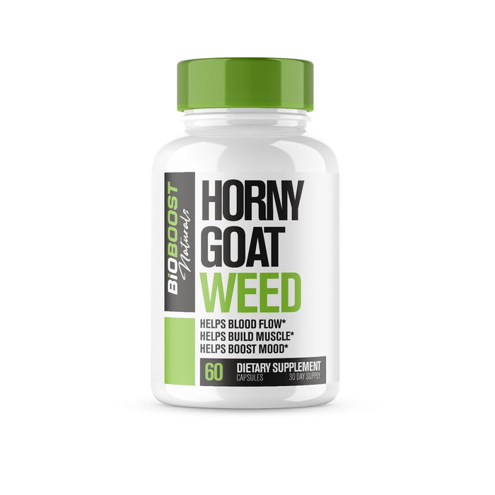 BioBoost | 9 in 1 Horny Goat Weed Pills for Men Fast Acting | Extreme Blood-Flow, Stamina, Performance | 9 Research Backed Ingredients for Men's Health - 60 Pills