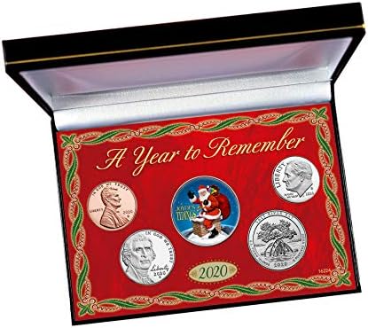 American Coin Treasures Santa’s Year to Remember Christmas 2020 Box Set | Colorized JFK Half Dollar | Genuine United States Coins | Certificate of Authenticity
