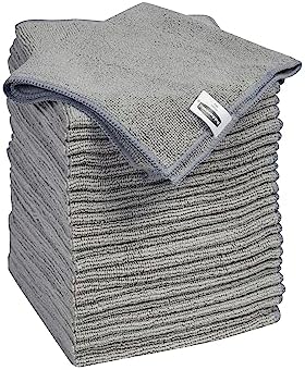 Rubbermaid Microfiber Cloth Towels, 24 Pack, 14"x14", Non-Scratch, Reusable/Washable for Cleaning/Wiping/Polishing for Home/Kitchen/Car