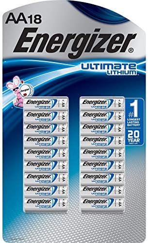 Energizer Ultimate Lithium AA Batteries, 18 Pack