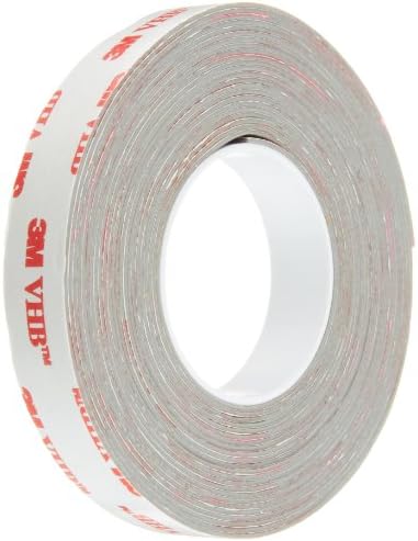 3M 1/2-5-RP32 VHB Tape 0.5 in width x 5 yd length (1 Roll),Gray