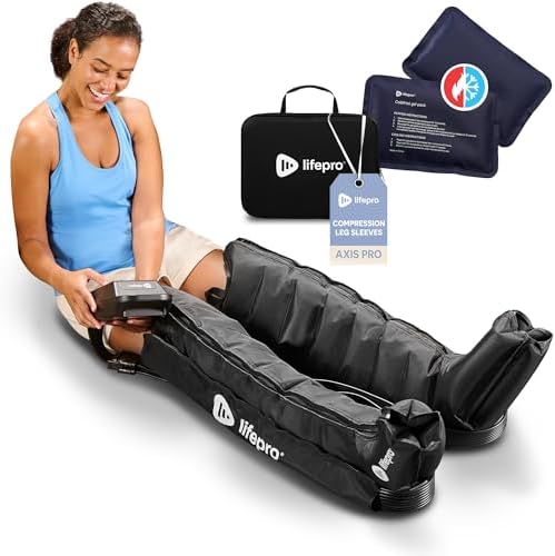 LifePro Air Sequential Leg Compression Massager Boots - FSA/HSA Approved Device for Legs, Calf, Thigh, and Foot - Air Compression Massager for Circulation and Pain Relief