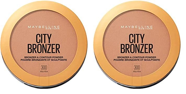Maybelline New York City Bronzer Powder Makeup, Bronzer and Contour Powder, 300, 0.32 oz. (Pack of 2)