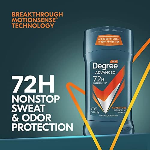 Degree Degree For Men Adrenaline Antiperspirant And Deodorant, 2.7 Oz (Pack of 3)