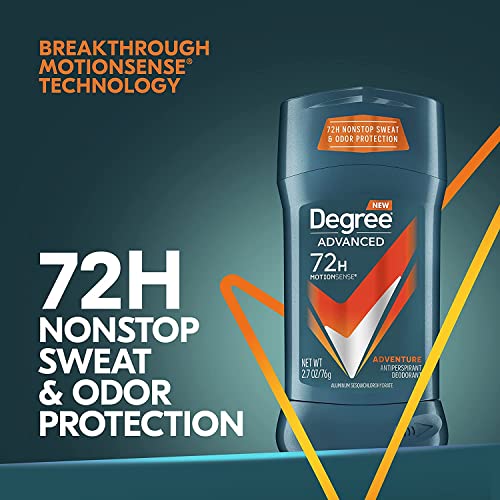 Degree Men MotionSense Antiperspirant Deodorant Adventure 2.7 oz (Pack of 8)