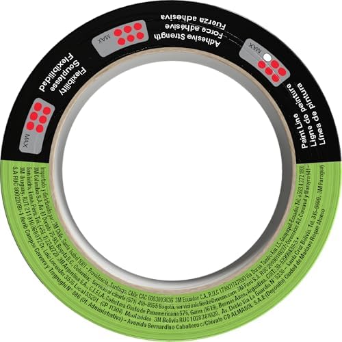 3M Automotive Performance Masking Tape, 03435, 48 mm x 32 m, 1 Roll