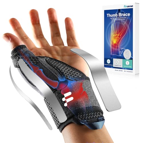 Wrist Brace & Thumb Stabilizer, Carpal Tunnel, De Quervain's Tenosynovitis, Tendonitis, Arthritis Support, Thumb Splint for Pain Relief, Women and Men (Left Hand, L/XL)