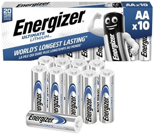 Energizer 634352 AA Ultimate Lithium Battery (Pack of 10)