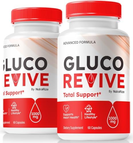 (2 Pack) Gluco Revive - Official Gluco Revive Pills for Stable Levels, Circulation, and Overall Health, Natural GlucoRevive Support For Well-Being, GlucoRevive Pastillas Review (120 Capsules)