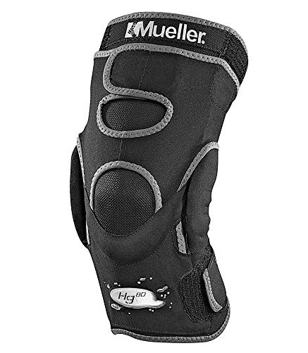 Mueller Hg80 Hinged Knee Brace, Exceptionally Comfortable Fabric with Maximum Medial-Lateral Support to Help Protect Weak or Injured Knees, X-Large