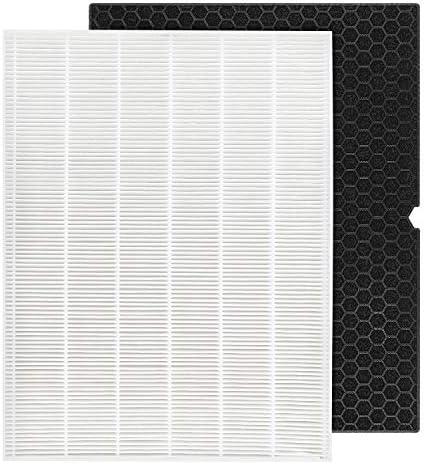 116130 HEPA Replacement Filter H 116130 for Winix 5500-2 Plasmawave Air Purifier and Models AM80 - H13 True HEPA and Activated Carbon Filter Combo Pack