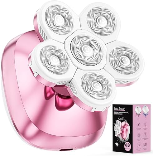 Electric Razors for Women Legs, Flawless Electric Shaver for Women, 2 in 1 Rechargeable Women's Bikini Trimmer for Public and Armpits (Pink)