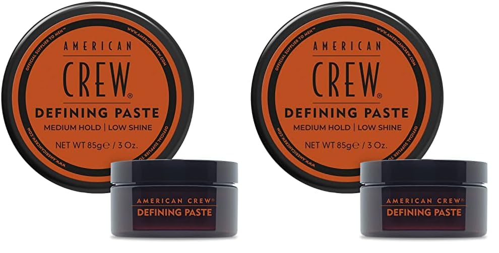 AMERICAN CREW Men's Hair Defining Paste (OLD VERSION), Medium Hold Hair Gel with Low Shine, 3 Oz (Pack of 2)