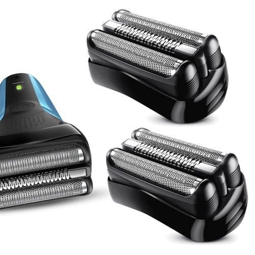 2Pcs 21B Series 3 Shaver Replacement Head Foil & Cutter Accessory for S3, Compatible with 3040s 300s 3010s 320s 3030s 3050cc 3070cc...