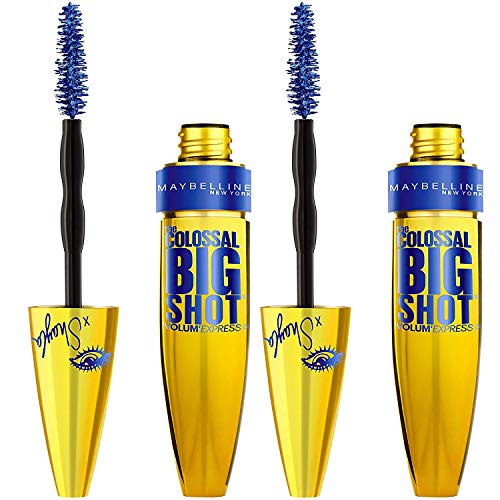 Maybelline New York Volum' Express The Colossal Big Shot Mascara X Shayla, Boomin' in Blue, 0.33 Fluid Ounce, 2 Count