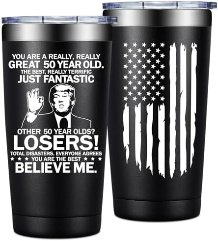 50th Birthday Gifts For Him Men - Great 50 Year Old - Birthday Gift Ideas For Men Turning 50 Year Old 1975-50th Birthdays Decorations - 50th Tumbler