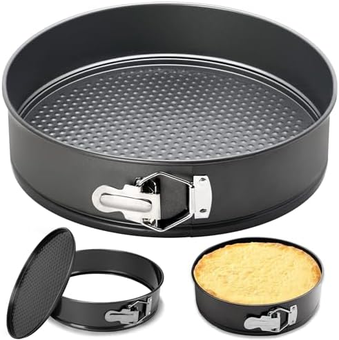 10 Inch Springform Pan Round Non Stick Cheesecake Pan Durable Baking Cake Pans with Removable Bottom Cake Molds for Baking