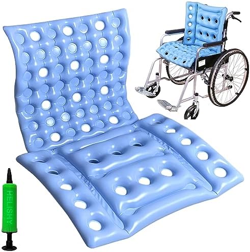Inflatable Seat Cushions for Pressure Relief - Waffle Cushion for Pressure Sores - Bed Sore Cushions for Butt - Inflatable Seat Cushion for Travel - Pressure Sore Cushions for Sitting in Recliner