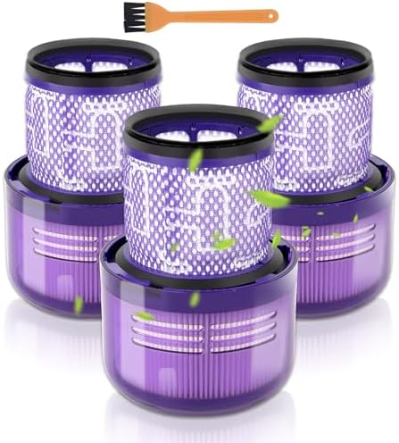 (3 Pack) V11 Replacement Vacuum Filters Compatible With Dyson V11 Animal, V11 Torque Drive, V11 Complete, V11 Extra, V11 Absolute, V11 Cordless, V15 Detect, SV22 SV28 SV14 SV15 SV17, Compare 970013-02