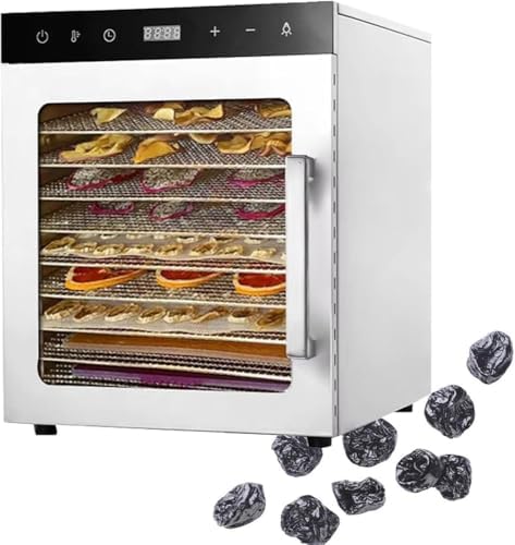 Freeze Drier, Food Dehydrator Machine, 10/12 Stainless Steel Trays, Home Freeze Dryer, Food Processer, with 24 Hours Timer&Max Temperature 194℉,10layer-110V (Size:12layer,Color:110V)