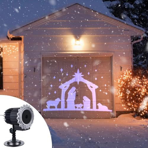 Brightown Christmas Nativity Scene Projector, Nativity LED Projector Lights Outdoor with Timer Remote, Christmas Waterproof Holy Projector for Outside Indoor Xmas Party Garden Yard Home Decoration