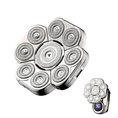 9D Floating Blades Head Shaver Replacement Heads, Shaver Blade Heads Replacement Wet & Dry Compatible for Electric Razor for Men