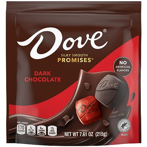 DOVE PROMISES Dark Chocolate Easter Candy, 7.61 oz Bag (Pack of 8)
