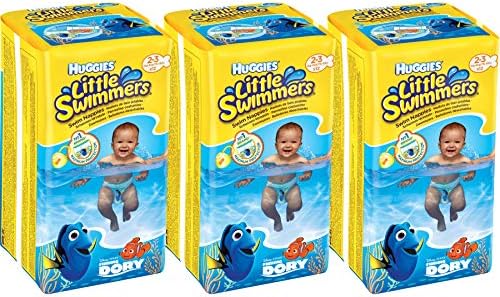 Little Swimmers Disposable Swim Diapers, X-Small (7lb-18lb.), (3 x 12 Pants)