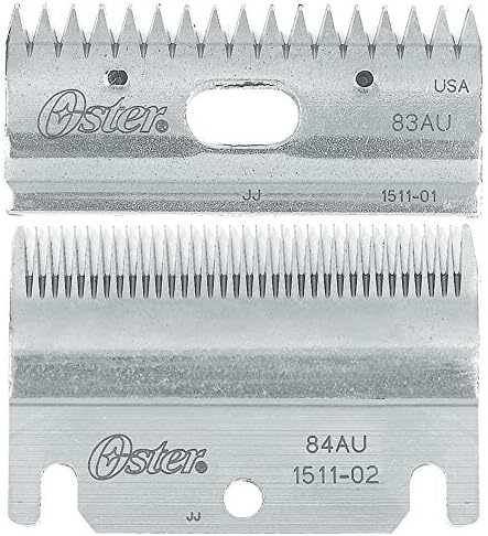 Oster Clipmaster Top and Bottom Clipper Blade Set, 83AU and 84AU (078511-126-001)