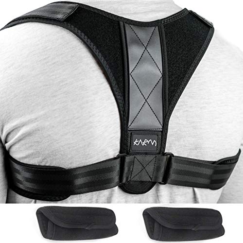 KARM Plus Size Posture Corrector for Women & Men Plus Size - XXL, 3X Big and Tall Posture Corrector - Upper Back Brace for Hunchback, Clavicle Support - Fits Up To XXXL (2XL/3XL)