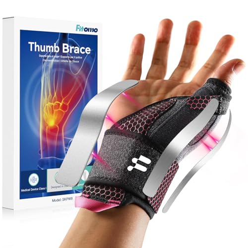Wrist Brace & Thumb Stabilizer, Carpal Tunnel, De Quervain's Tenosynovitis, Tendonitis, Arthritis Support, Thumb Splint for Pain Relief, Women and Men (Right Hand, L/XL)