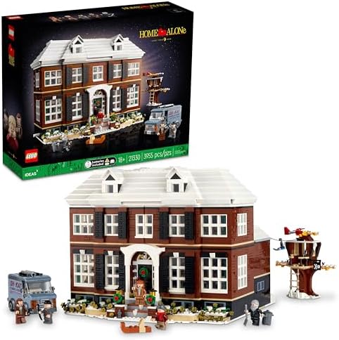 LEGO Ideas Home Alone McCallisters’ House 21330 Building Set for Adults, Movie Collectible Gift Idea with 5 Minifigures