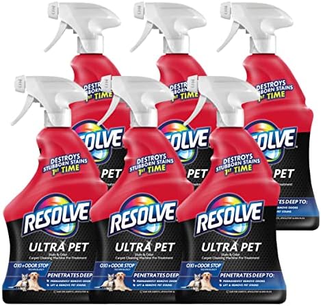 Resolve Ultra Pet Stain & Odor Remover Spray, 32oz (Pack of 6)