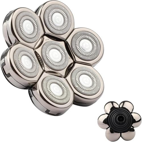 7D Shaver Blade Floating Replacement Head, Universal Compatible with Detachable Head Shavers.Replacement Head Razors 7D Head Shavers for Bald Men